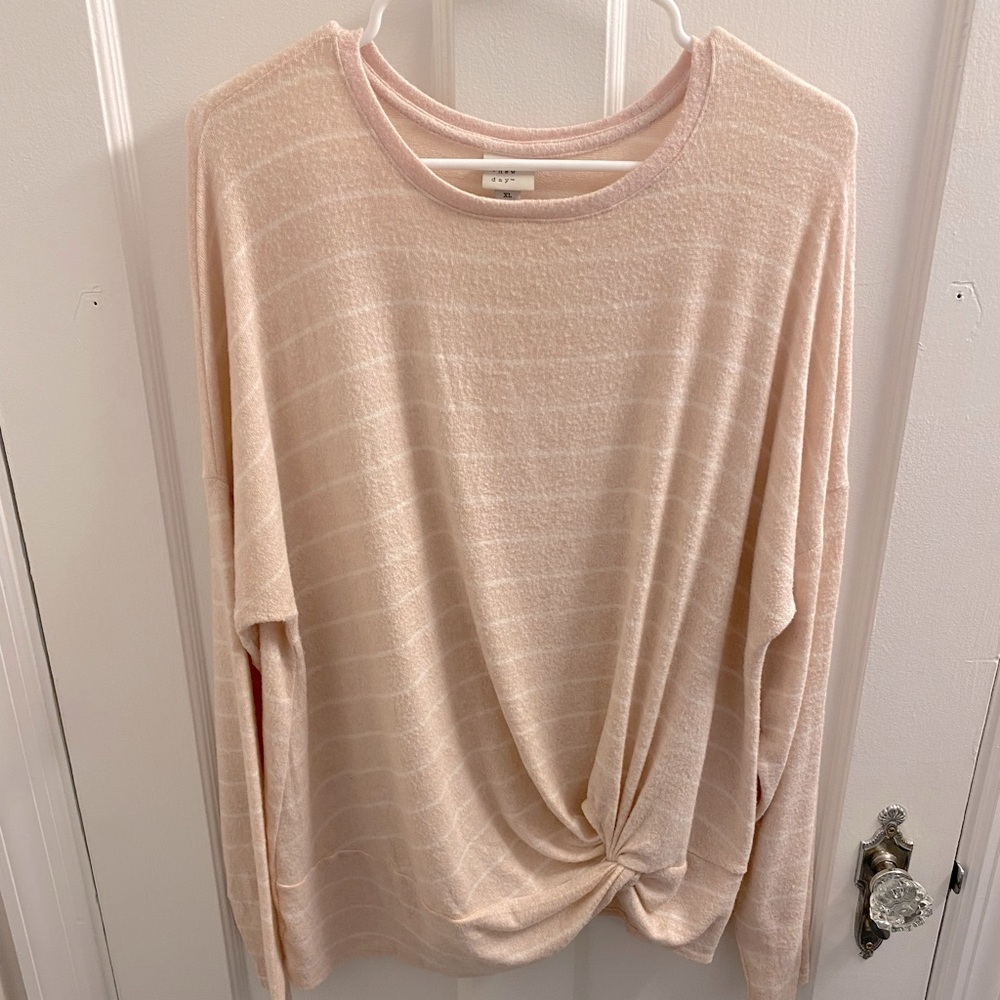 A new day soft pink sweater
